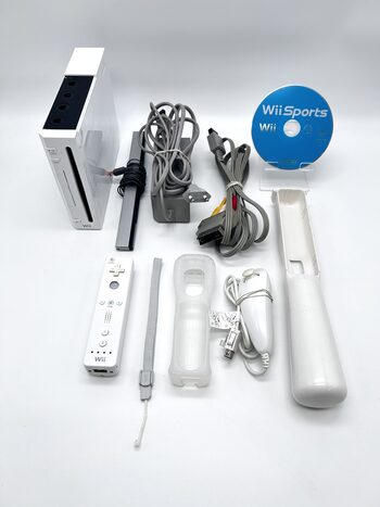 Nintendo Wii RVL-001 Žaidimų Konsolės Pilnas Baltas Rinkinys