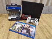 PlayStation 4 Slim trys pultai + 2 žaidimai for sale