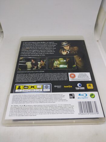 L.A. Noire PlayStation 3