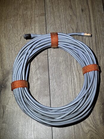 25m CAT5.5E pilkas Ethernet kabelis