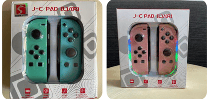 Joycons Led Rosa o Verde - Azul pastel Nintendo Switch 