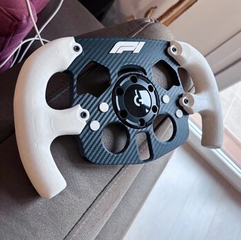 MOD F1 Formula 1 para Volante Logitech G29 y G923 de PS PlayStation y PC Blanco