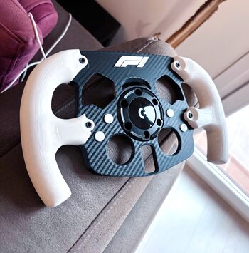 MOD F1 Formula 1 para Volante Logitech G29 y G923 de PS PlayStation y PC Blanco