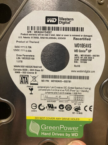 Buy Western Digital WD Green 1 TB HDD Storage