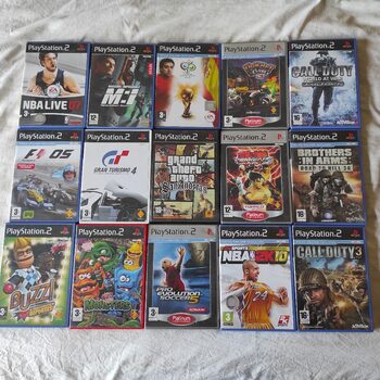 Buy Consola ps2 + 3 mandos + 2 Memory card + 18 juegos