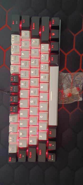 Klaviatura White and black keyboard RGB