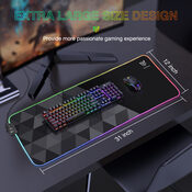  Onikuma MP005 Pink RGB mouse pad (RGB pelės kilimėlis)
