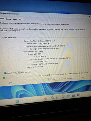 Lenovo V110 i3-6006U, 8Gb RAM, 