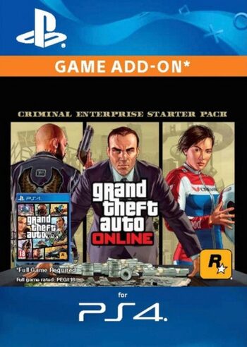 Grand Theft Auto V: Criminal Enterprise Starter Pack (DLC) (PS4) PSN Key EUROPE