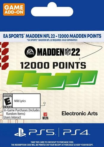 MADDEN NFL 22 - 12000 Madden Points (PS4/PS5) PSN Key UNITED STATES