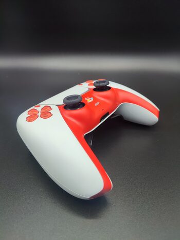 Mando PS5 COMPETITIVO Blanco y Rojo