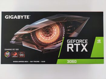 Gigabyte GIGABYTE GeForce RTX 3060 GAMING OC 12G Graphics Card, 3 x WINDFORCE Fans, 12GB 192-bit GDDR6, GV-N3060GAMING OC-12GD Video Card 12 GB 1320-1837 Mhz PCIe x16 GPU