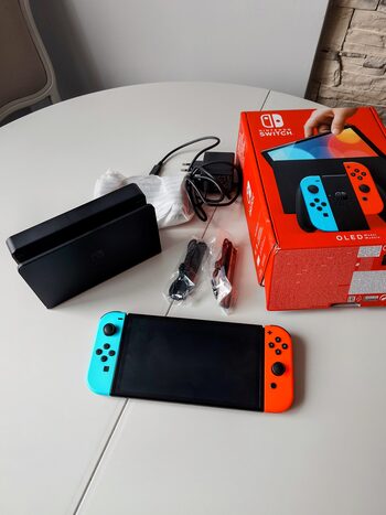 Nintendo Switch OLED, Blue & Red, 64GB