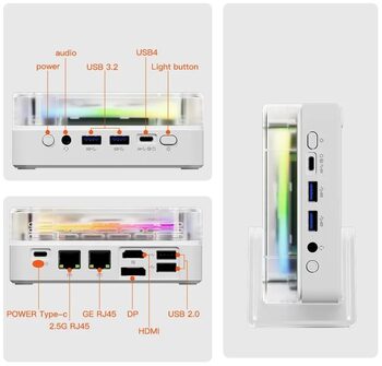 Žaidimų miniPC Ryzen9 7940HS 1TB SSD 16GB RAM