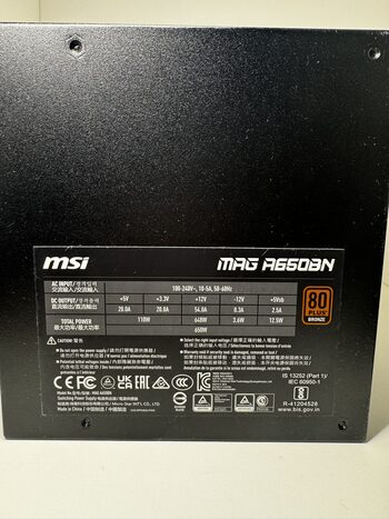 Get MSI MAG A650BN 650W