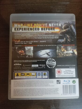 Call of Duty: World at War PlayStation 3