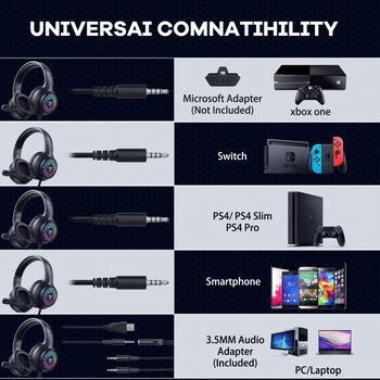 Onikuma X7 Pro gaming headphones (žaidimų ausinės) for sale