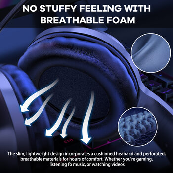 Onikuma X7 Pro gaming headphones (žaidimų ausinės)