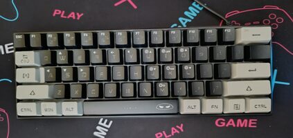 Buy Pilka/Juoda RGB klaviatūra 