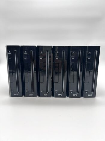 Originalios 6 vnt Atrištos Nintendo Wii RVL-001 Juodos Konsolės