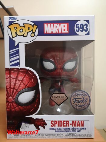 Funko Pop Marvel 593 Spider Man Diamond Special Edition 13c