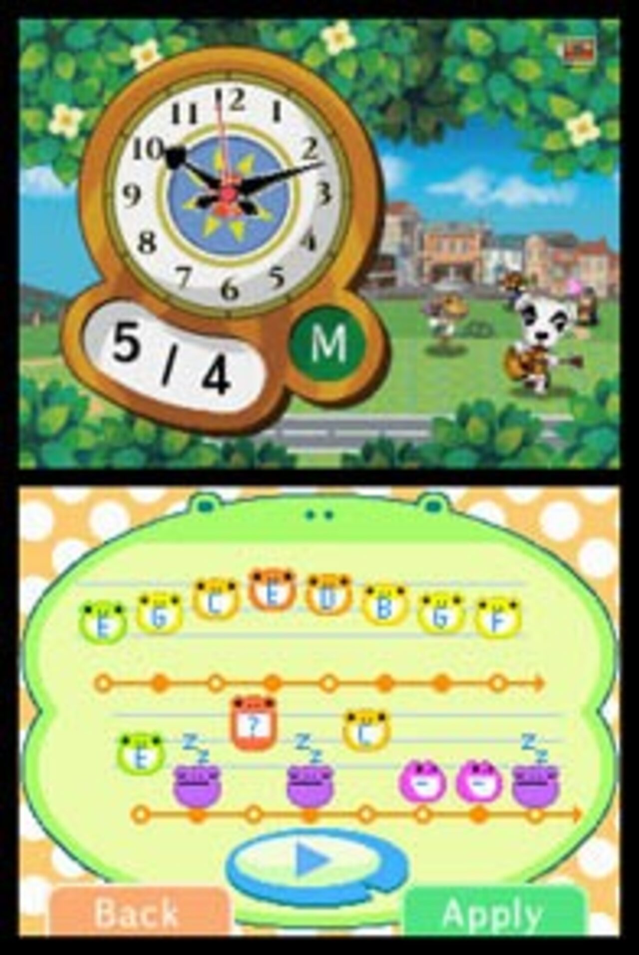 Animal Crossing Clock Nintendo DS