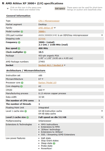 Combo AMD Athlon XP 3000+ Barton + Motherboard Abit AN7 Socket A AGP + 1,5GB RAM