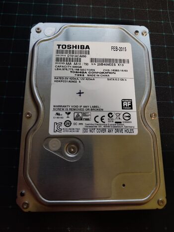 Toshiba 500GB HDD