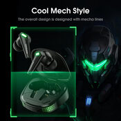 Redeem Onikuma T308 Black wireless gaming headphones (belaidės žaidimų ausinės)