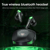 Get Onikuma T308 Black wireless gaming headphones (belaidės žaidimų ausinės)