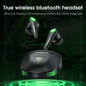 Get Onikuma T308 Black wireless gaming headphones (belaidės žaidimų ausinės)