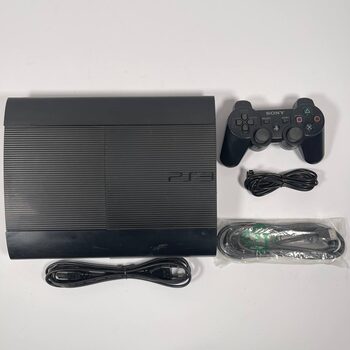 PlayStation 3 Super Slim, Black, 500GB + Controller and Cables