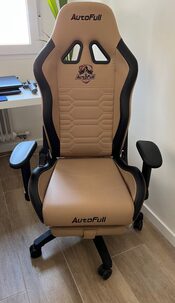 AutoFull Silla Gaming Gamer cuero Reposapiés