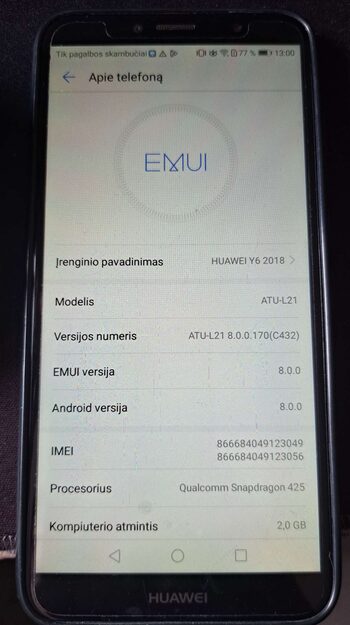 Huawei Y6 Blue (2018)