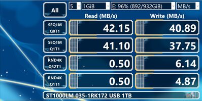 Seagate 1 TB HDD Storage for sale