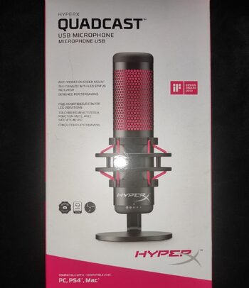 HyperX QuadCast Micrófono de Condensador Rojo