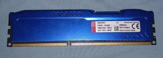 1x Memoria Ram Kingston HyperX Ddr3 a 1600Mhz 4Gb