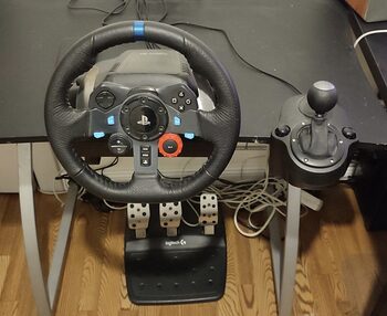 Žaidimų vairas Logitech G29 + Pavarų keitiklis Logitech Driving Force Shifter 