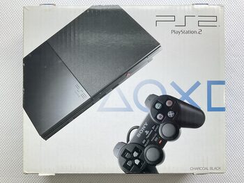 Consola + Caja + Mando + Manuales Playstation 2 Ps2 Charcoal Black Scph-90004 