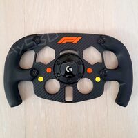 MOD F1 FORMULA 1 Logo F1 Color NARANJA para Volante Logitech G29 y G923 PS y pc