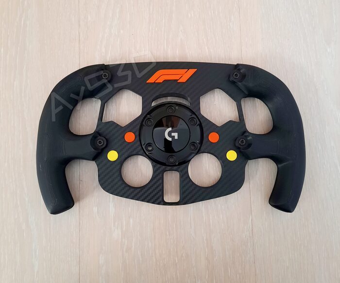 MOD F1 FORMULA 1 Logo F1 Color NARANJA para Volante Logitech G29 y G923 PS y pc