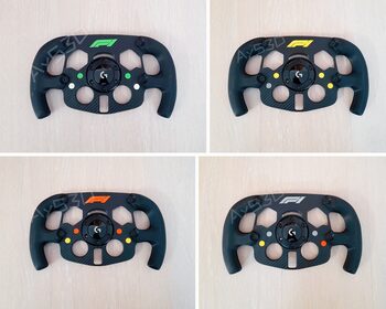 MOD F1 FORMULA 1 Logo F1 Color NARANJA para Volante Logitech G29 y G923 PS y pc