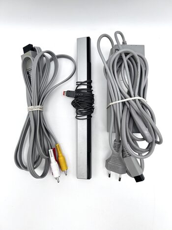 Nintendo Wii RVL-001 Žaidimų Konsolės Pilnas Baltas Rinkinys