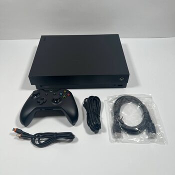 Xbox One X, Black, 1TB + Black Controller and Cables