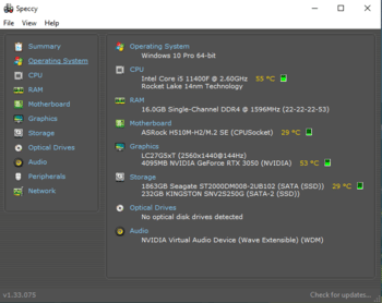 Galingas kompiuteris RTX 3050/i5-11400F/16GB RAM/2TB HDD, 250GB SSD