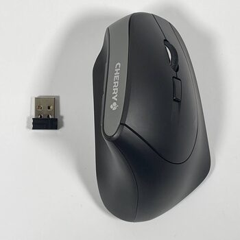 CHERRY MW4500 Wireless Vertical Ergonomic Optical Mouse, up to 1200 DPI, 6 Butto