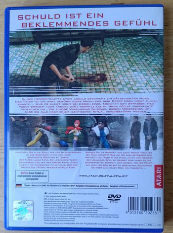 Fahrenheit (Indigo Prophecy) PlayStation 2