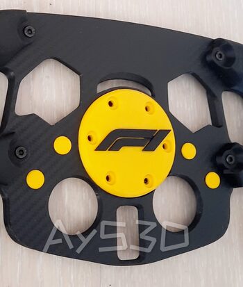 MOD F1 con Tapa Central Formula 1 Colores a elegir para Logitech G29 y G923 Ps