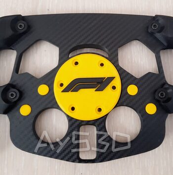 MOD F1 con Tapa Central Formula 1 Colores a elegir para Logitech G29 y G923 Ps