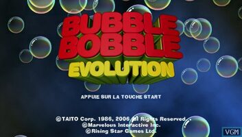 Bubble Bobble Evolution PSP